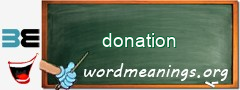 WordMeaning blackboard for donation